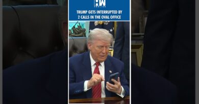 #Shorts | Trump Gets Interrupted By 2 Calls In The Oval Office | Tim Cook | Apple Tariff | iPhone