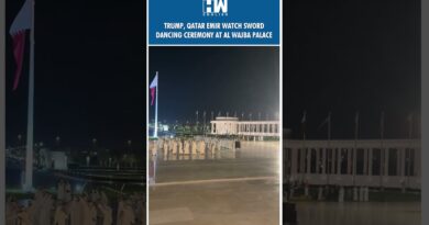 #Shorts | Trump, Qatar Emir watch sword dancing ceremony at Al Wajba Palace