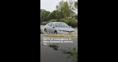 State of emergency in New Zealand as storms hit | AJ#shorts