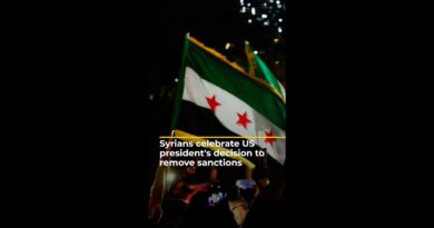 Syrians celebrate US president’s decision to remove sanctions | AJ #shorts