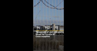 ‘Teaspoon of aid’: UN slams Israel for trickle of Gaza supplies | #ajshorts