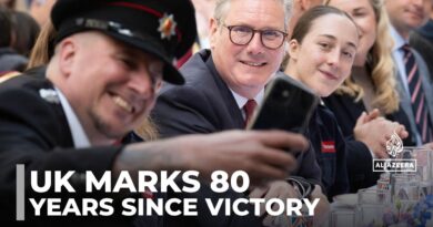 Thousands gather in London to mark Victory in Europe Day, 80 years after WWII ended