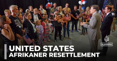 Trump administration welcomes 59 white South Africans as refugees to the US