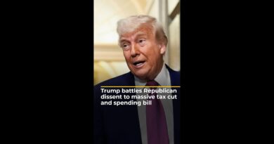 Trump battles Republican dissent to massive tax cut and spending bill | AJ #shorts
