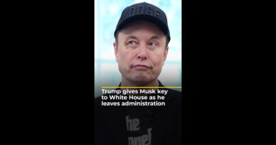 Trump gives Musk key to White House as he leaves administration | AJ #shorts