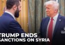 Trump lifts Syria sanctions after rare meeting with Syrian president