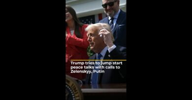 Trump tries to jump start peace talks with calls to Zelenskyy, Putin | AJ #shorts