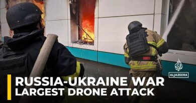 Ukraine comes under Russia’s largest drone attack since the war began