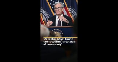 US central bank: Trump tariffs causing ‘great deal of uncertainty’ | #ajshorts