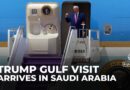 US President Donald Trump arrives in Saudi Arabia on Middle East trip