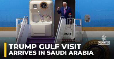 US President Donald Trump arrives in Saudi Arabia on Middle East trip