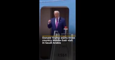 US President Donald Trump lands in Saudi Arabia on official visit | AJ #shorts
