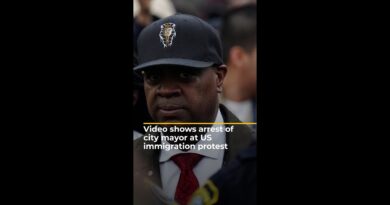 Video shows arrest of Mayor of Newark at US detention centre