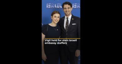 Vigil held for slain Israeli embassy staffers | #ajshorts