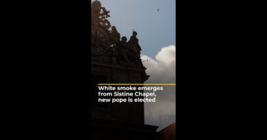 White smoke emerges from Sistine Chapel as new pope is elected