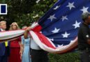 ‘Best in the world’: Trump shows off new giant flagpoles at the White House