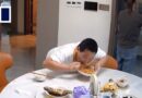 Boy in Guangdong wolfs down food amid earthquake