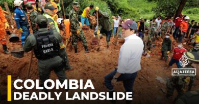 Colombia landslide: At least eight killed, 10 missing near Medellin