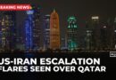 Explosions, flares over Qatar’s capital amid threat of attack on US bases
