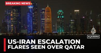 Explosions, flares over Qatar’s capital amid threat of attack on US bases