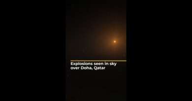 Explosions seen in sky over Doha, Qatar | AJ #shorts