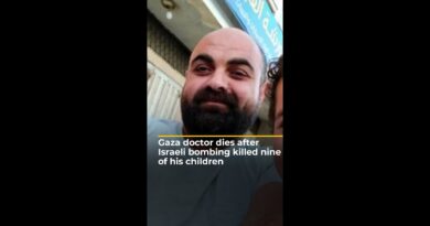 Gaza doctor dies after Israeli bombing killed nine of his children | AJ #shorts