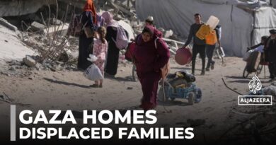 Gaza homes reduced to rubble, displaced families shelter in ruins