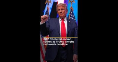 GOP fractured on Iran strikes as Trump weighs two-week deadline | #ajshorts