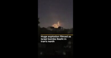 Huge explosion filmed as Israel bombs Rasht in Iran’s north | AJ #shorts
