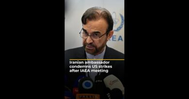 Iranian ambassador condemns US strikes after IAEA meeting | AJ#shorts