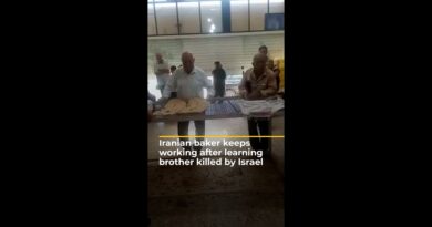 Iranian baker keeps working after learning brother killed by Israel | AJ #shorts