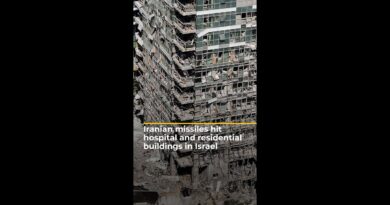 Iranian missiles hit hospital and residential buildings in Israel | AJ #shorts