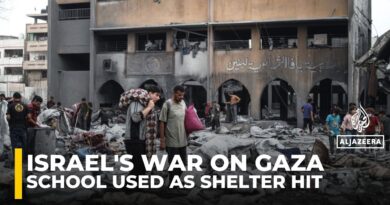 Israel bombards Gaza City’s Yafa school after ordering Palestinians to flee