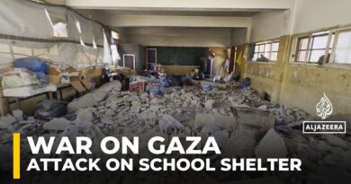 Israel bombs school sheltering displaced Palestinians in Gaza City’s Sheikh Radwan