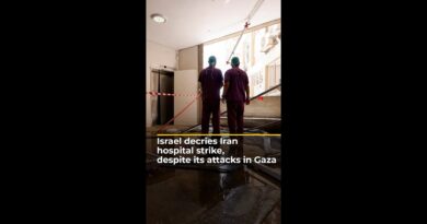 Israel decries Iran hospital strike, despite its attacks in Gaza | AJ #shorts