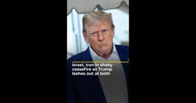 Israel, Iran in shaky ceasefire as Trump lashes out at both | AJ #shorts