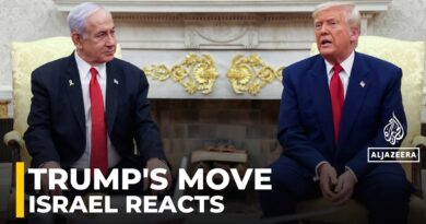 Israel responds to Trump’s White House announcement