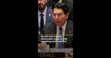 Israeli and Iranian diplomats clash at UN meeting over conflict | AJ #shorts