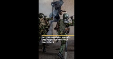 Kenyan minister caught urging police to shoot protesters | AJ #shorts