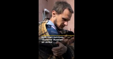 Kyiv man survives ‘massive’ Russian air strike | #ajshorts