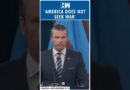 #Shorts | ‘America does not seek war’: Pete Hegseth | US | Trump | Khamenei Netanyahu | Israel Iran