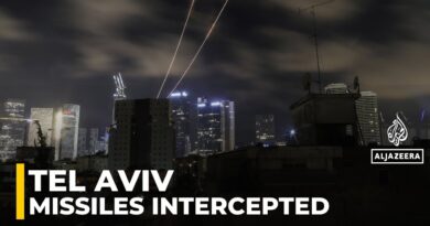 Sirens in Tel Aviv: Israeli air defences intercept missiles from Iran