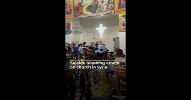 Suicide bombing attack on church in Syria | AJ#shorts