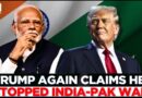 Trump Claims He Warned India, Pakistan to Cease Hostilities or Face Trade Cancellations