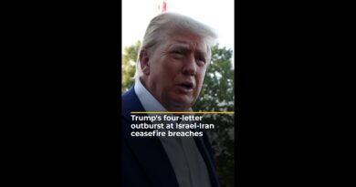 Trump delivers angry outburst at Israel-Iran ceasefire breaches | AJ #shorts