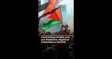 UK police investigate Glastonbury performers who led pro-Palestine chants | AJ#shorts