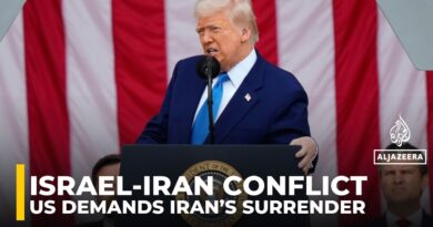 US demands Iran’s surrender as trump claims ‘complete control’ of its skies”