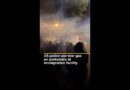 US police use tear gas on protesters at immigration facility | AJ#shorts