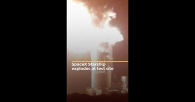 Video shows SpaceX Starship explode at test site | AJ#shorts