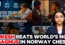 Watch: Magnus Bangs Table In Frustration After D Gukesh Beats Him In Norway Chess